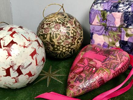 Festive Decopatch Workshop at Sandham Memorial Chapel