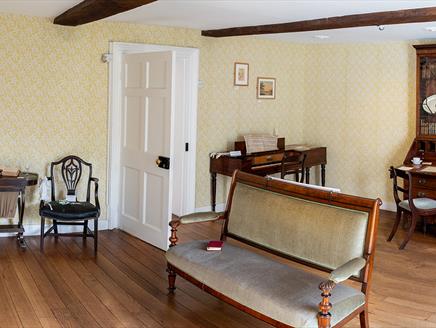 The charming Drawing Room at Jane Austen's House.