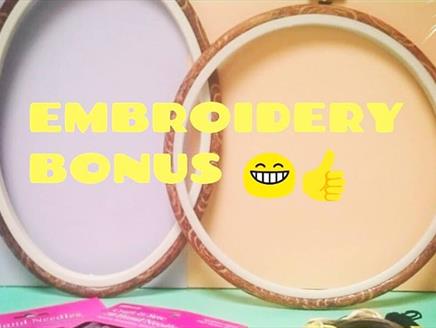 Embroidery Workshop at the Crafty Bug Cafe