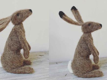 Back By Popular Demand! Needlefelted Hare Workshop at Gilbert White's House & Gardens