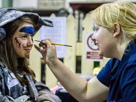 Halloween Face Painting at Exbury Gardens & Steam Railway
