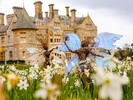 Fairies and Dragons willow sculpture trail at Beaulieu