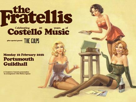 Poster for The Fratellis' show at Portsmouth  Guildhall