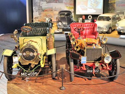 Film star veteran cars arrive at National Motor Museum to celebrate anniversary