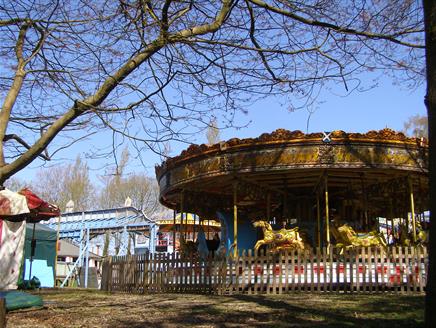 Fairground at Night at Hollycombe