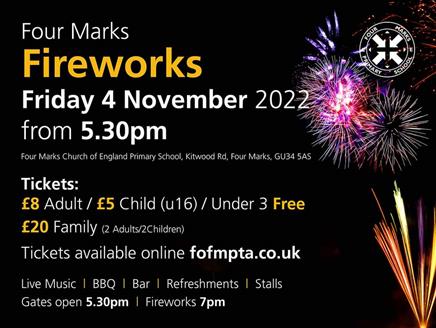 Four Marks Fireworks at Four Marks C of E Primary School