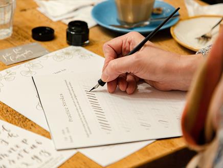 Calligraphy at Stansted Park
