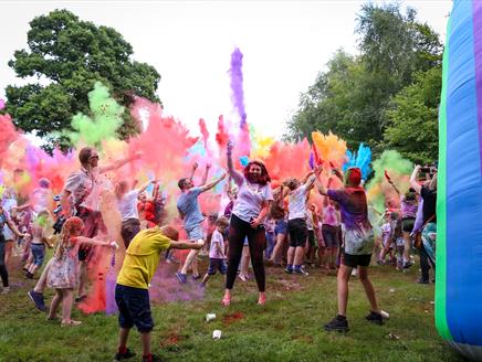 Colour Explosion at Sandy Balls Holiday Village