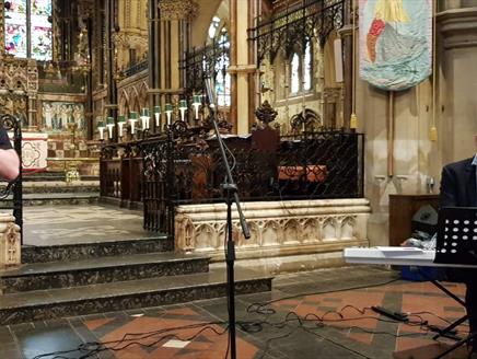 Romsey Abbey Lunchtime Recital by Dominic Beeton Keyboard and Ian Close Saxaophone