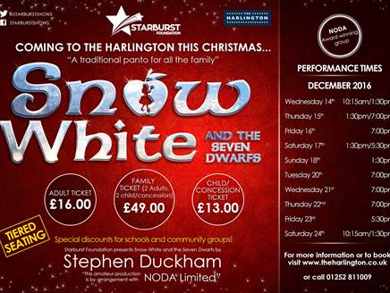 Snow White and the Seven Dwarfs	at The Harlington