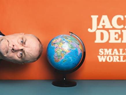 Globe with Jack Dee lying next to it