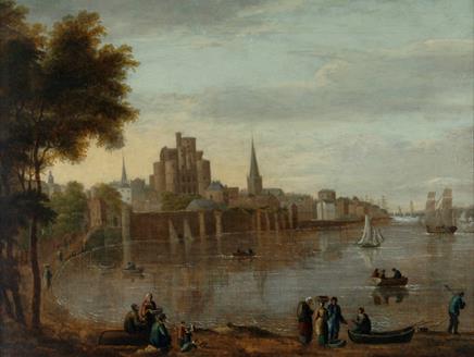 Old Southampton, a View of Lansdowne Castle by Tobias Young. Lansdowne Castle was a mock gothic castle, built by the Marquis of Lansdowne, who also ow