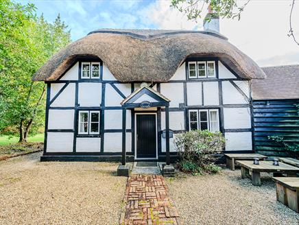 The exterior of Japonica Cottage - a New Forest Holiday Cottage