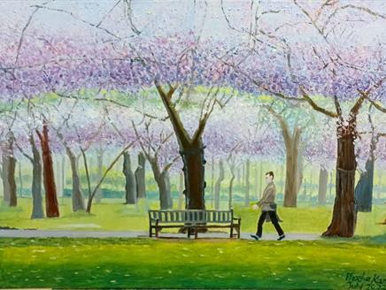 Phoebe Kam Art Exhibition - tree blossom scene