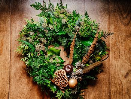 Christmas Wreath Making at Lainston House