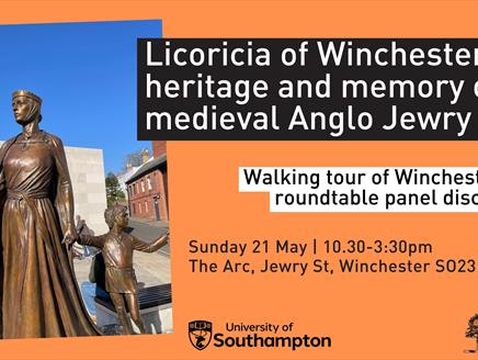 Licoricia of Winchester: Heritage and Memory of Medieval Anglo Jewry (Walking Tour & Roundtable Event)