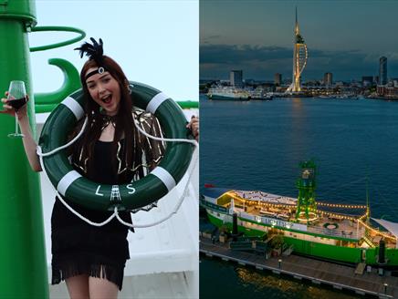 Immersive Murder Mystery Dining experience at The Lightship at Haslar Marina