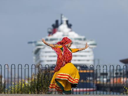 Dancer at Southampton Mela Festival