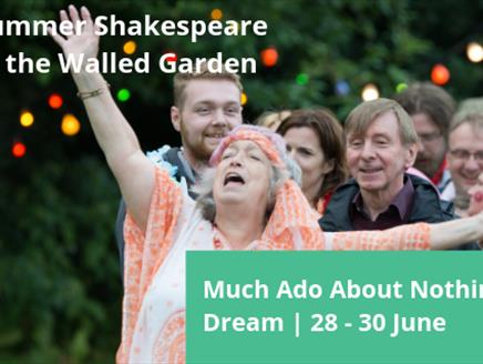 Much Ado About Nothing Outdoor Theatre in The Walled Garden
