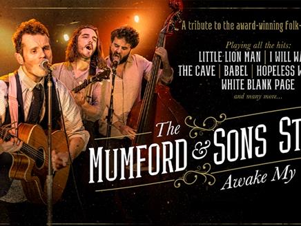 Poster for The Mumford and Sons Story at the New Theatre Royal in Portsmouth