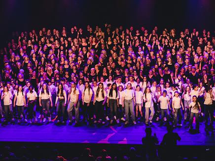 Large choir on stage