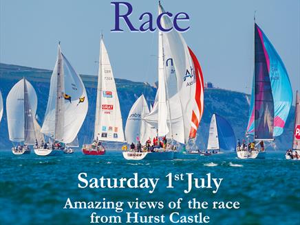 Round the Island Race at Hurst Castle