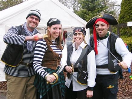 People dressed as pirates.