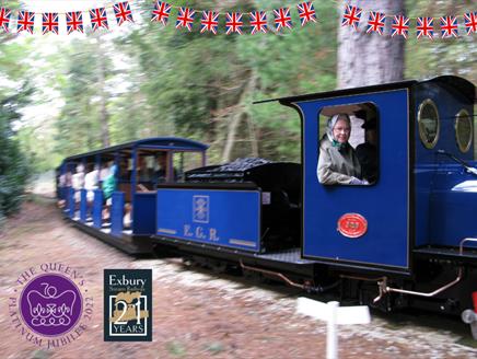 Steam Railway Jubilee celebration at Exbury Gardens