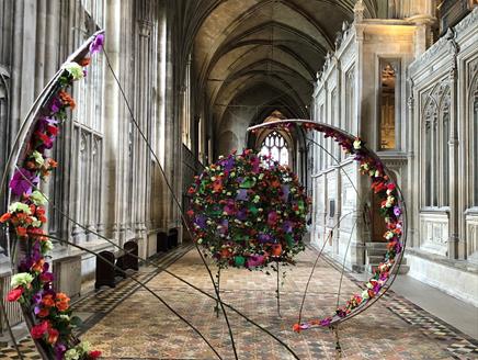 Exhibit at Resonance a Festival of Flowers at Winchester Cathedral