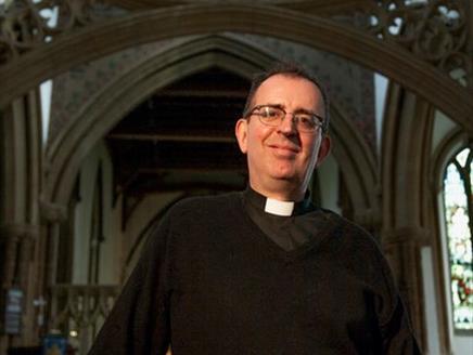Reverend Richard Coles in conversation with Dean Catherine Ogle at Winchester Cathedral