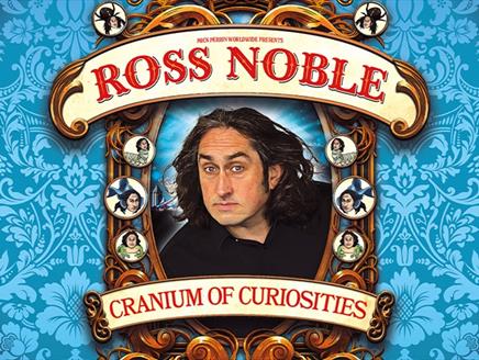 Poster for Ross Noble's latest touring show - Cranium of Curiosities