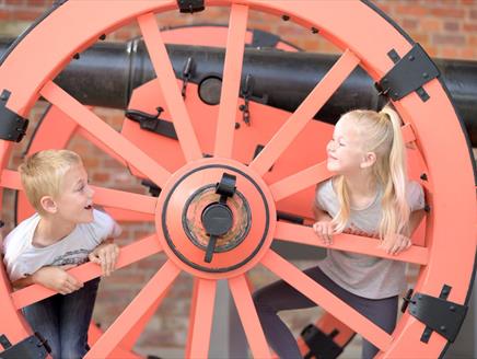 Children playing at Royal Armouries - Fort Nelson