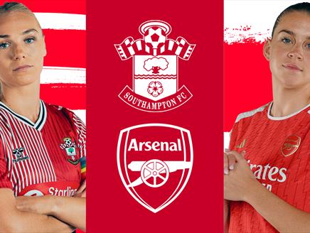 Southampton FC vs Arsenal Women at St Mary's Stadium