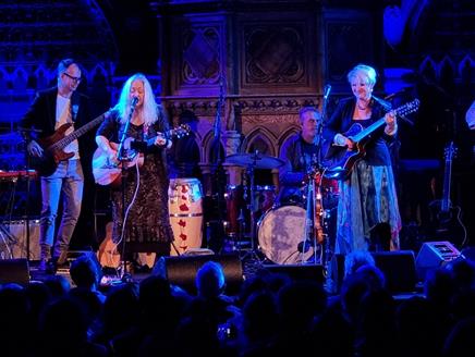 A photograph of the Sandy Denny Project at London's Union Chapel taken by Kevon Smith