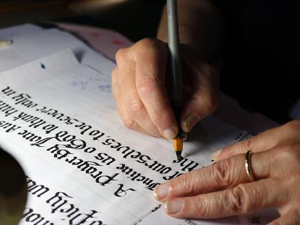 Calligraphy Workshop at Winchester Cathedral