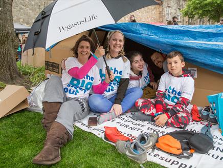 Trinity's Big Sleep Out at Winchester Cathedral