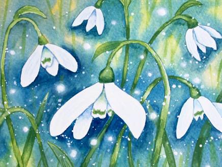 Snowdrop Watercolour Workshop at Chawton House
