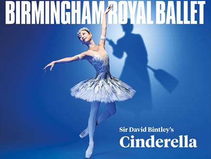 Ballerina poses with a shadow behind her