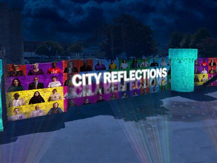 Projections of faces onto Southampton Old Walls