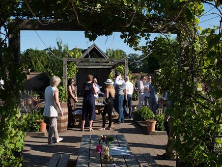 Summer Veuve Clicquot Vibes in The Walled Garden at Chewton Glen