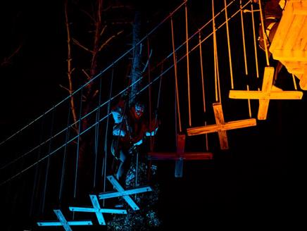 Person on Go Ape Sundown Adventures