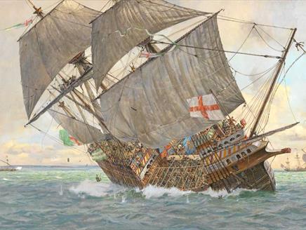 The Mary Rose sinking - by Geoff Hunt