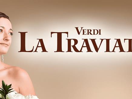 Poster for Verdi: La Traviata at the Kings Theatre in Southsea