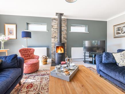 The living room at Twenty-One, a New Forest Holiday Cottage