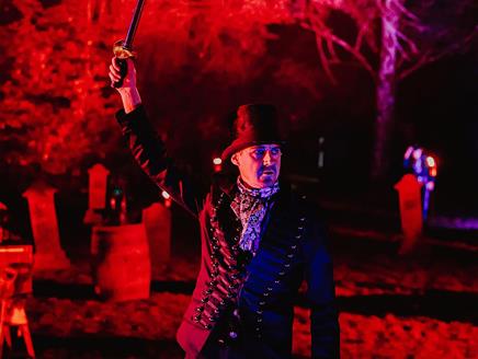 Halloween at Moors Valley, Moors Valley, Light Trail; Illuminated trail
