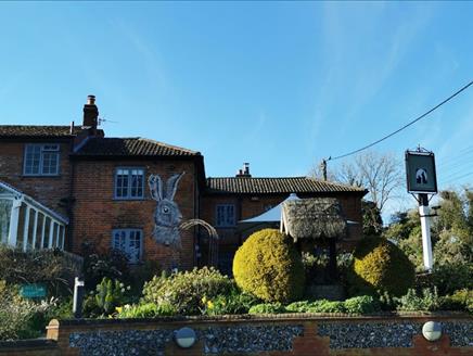 Watership Down Inn pub in the sun