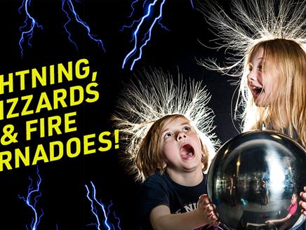 Lightning, Blizzards & Fire Tornadoes at Winchester Science Centre