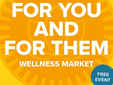 Poster for the Wellness Market at the Hotwalls Studios