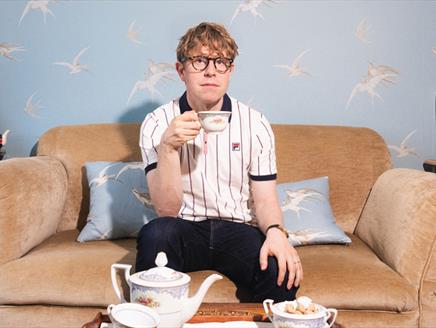 Poster for Josh Widdicombe's latest show Not My Cup of Tea