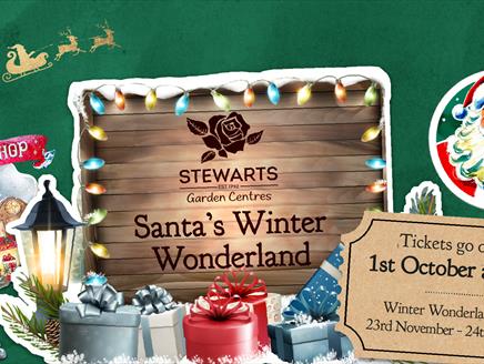 Santa's Winter Wonderland at Stewarts Abbey Garden Centre